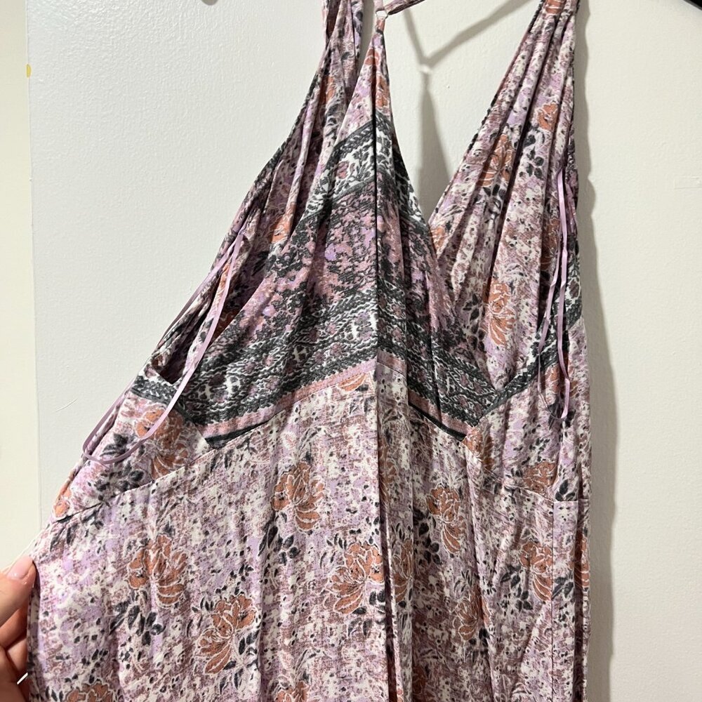 🌸 Cotton Candy LA Floral Boho Jumpsuit - Size L (Fits M/L) 🌸 - Picture 10 of 10